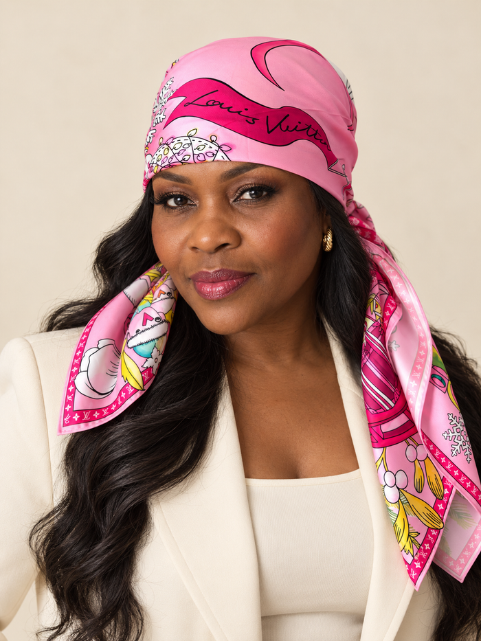 Foulard Louis Vuitton – Rose
