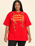 T-shirt Versace porté sur mannequin