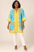 Versace — Chemise bleu ciel