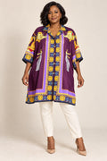 Versace — Chemise violette imprimée