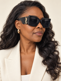 YSL — Lunettes de soleil noires œil-de-chat
